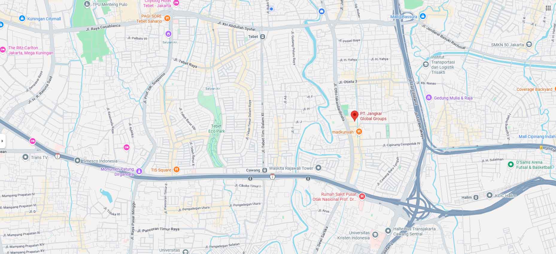 Maps PT Jangkar Global Groups