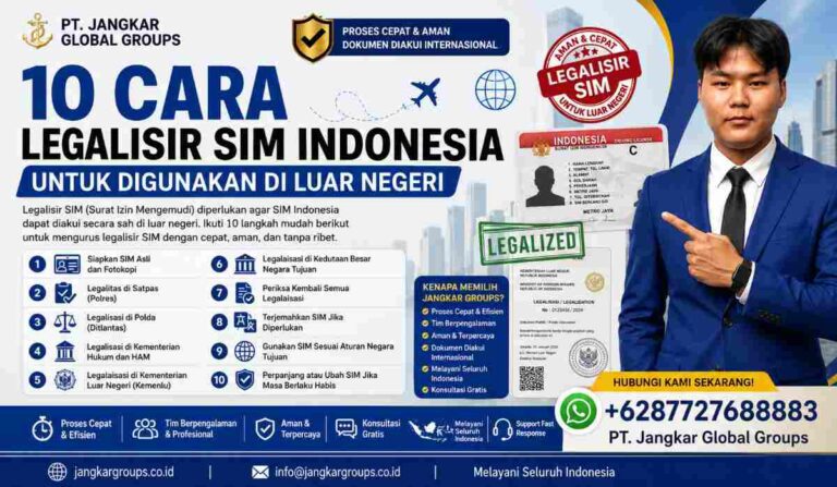 10 Cara Legalisir SIM Indonesia untuk Digunakan di Luar Negeri