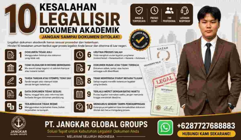 10 Kesalahan Legalisir Dokumen Akademik