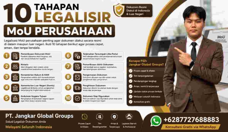 10 Tahapan Legalisir MoU Perusahaan