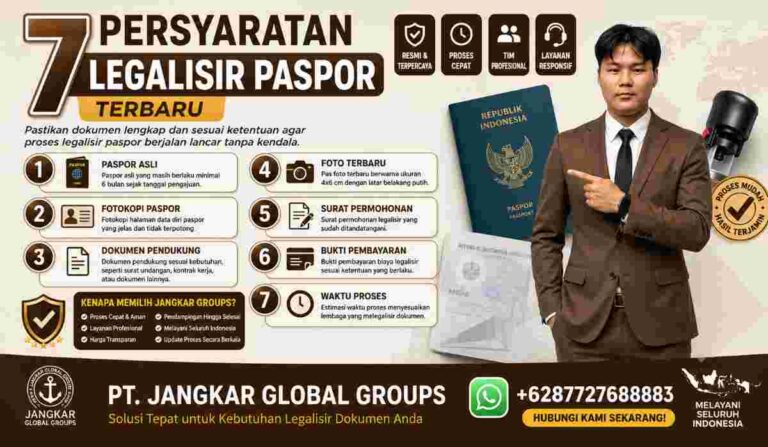 7 Persyaratan Legalisir Paspor Terbaru