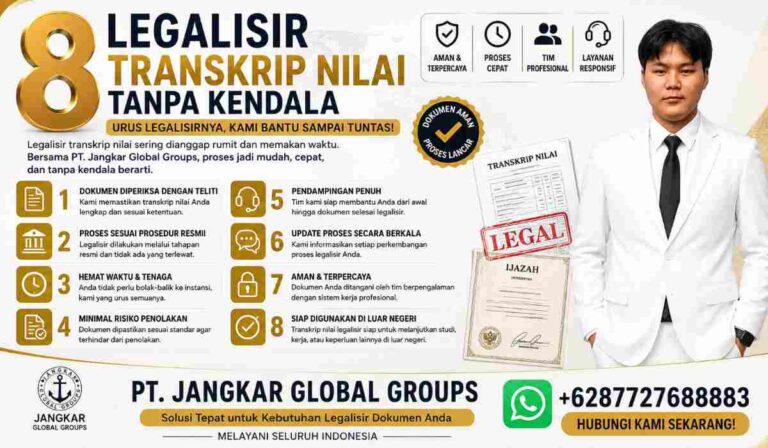 8 Legalisir Transkrip Nilai Tanpa Kendala