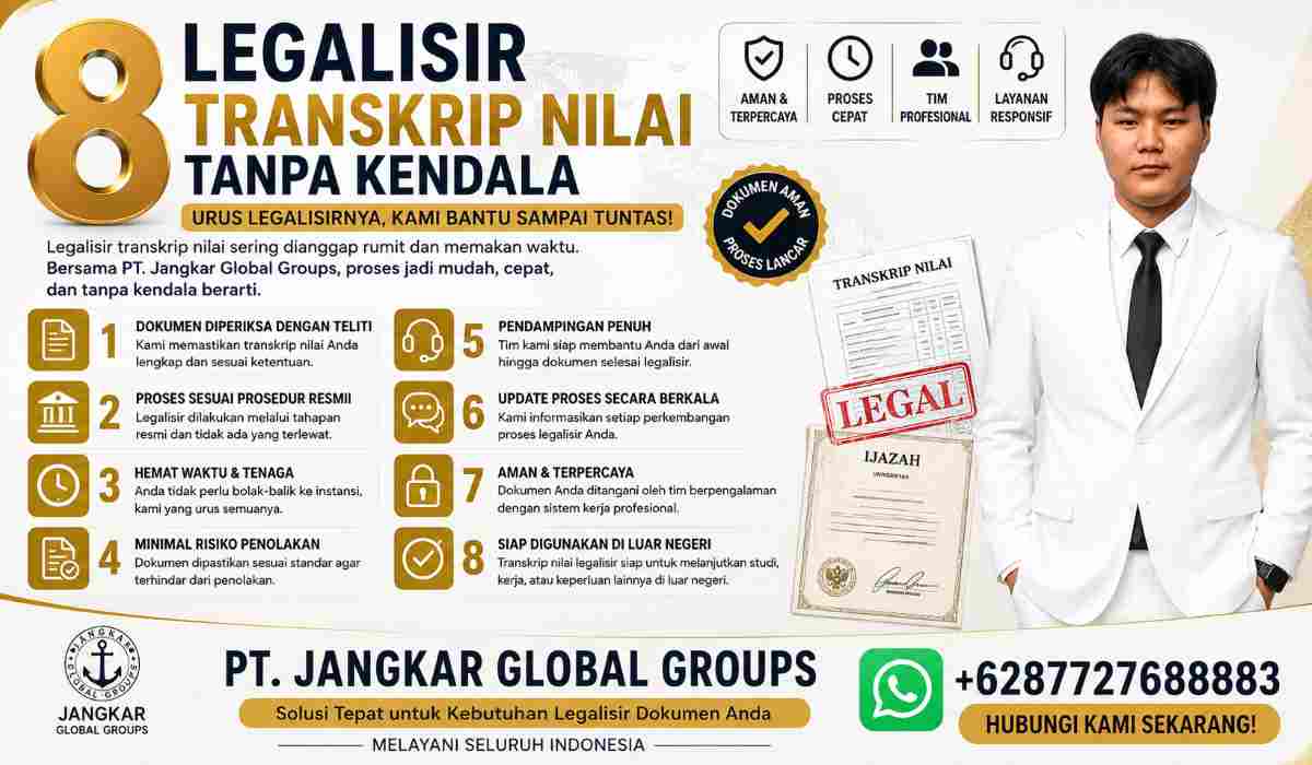 8 Legalisir Transkrip Nilai Tanpa Kendala