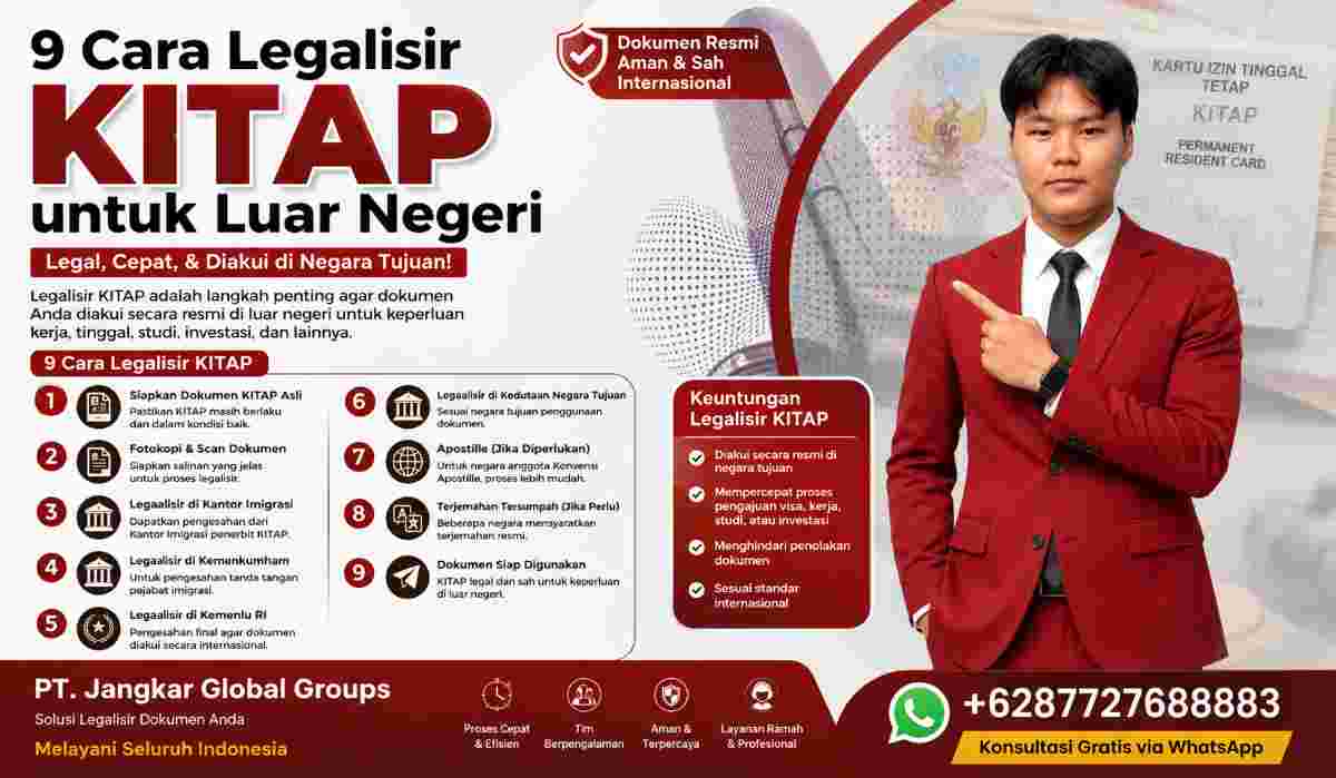 9 Cara Legalisir KITAP untuk Luar Negeri