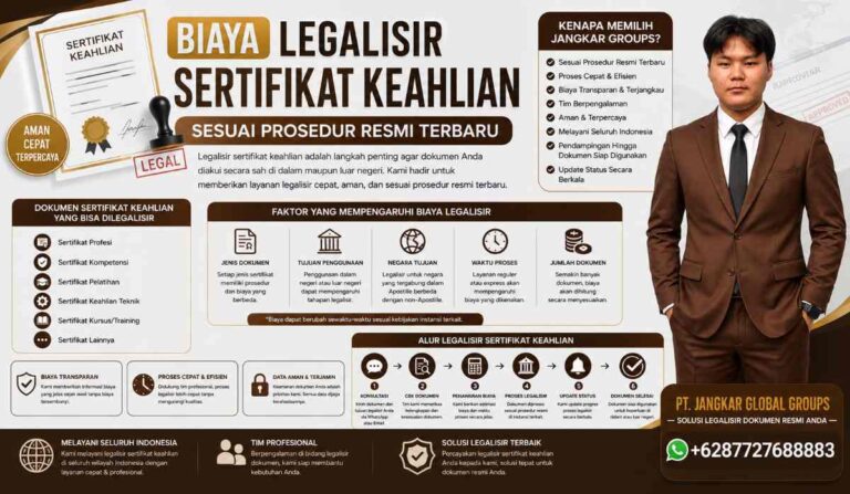 Biaya Legalisir Sertifikat Keahlian Sesuai Prosedur Resmi Terbaru