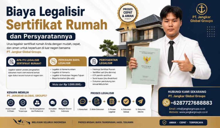 Biaya Legalisir Sertifikat Rumah dan Persyaratannya