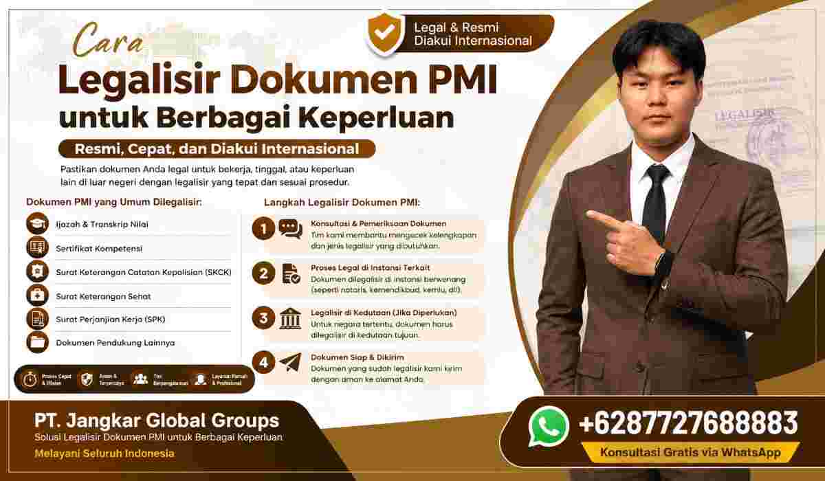 Cara Legalisir Dokumen PMI untuk Berbagai Keperluan