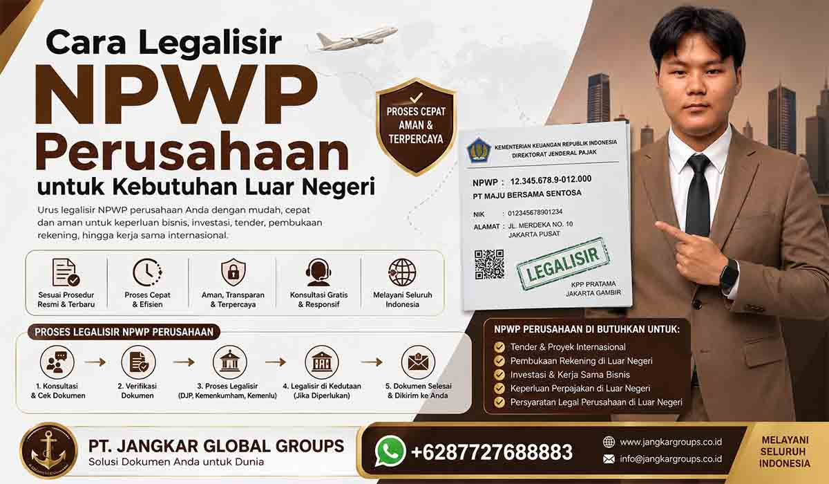 Cara Legalisir NPWP Perusahaan untuk Kebutuhan Luar Negeri