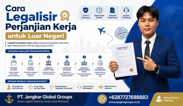 Cara Legalisir Perjanjian Kerja untuk Luar Negeri