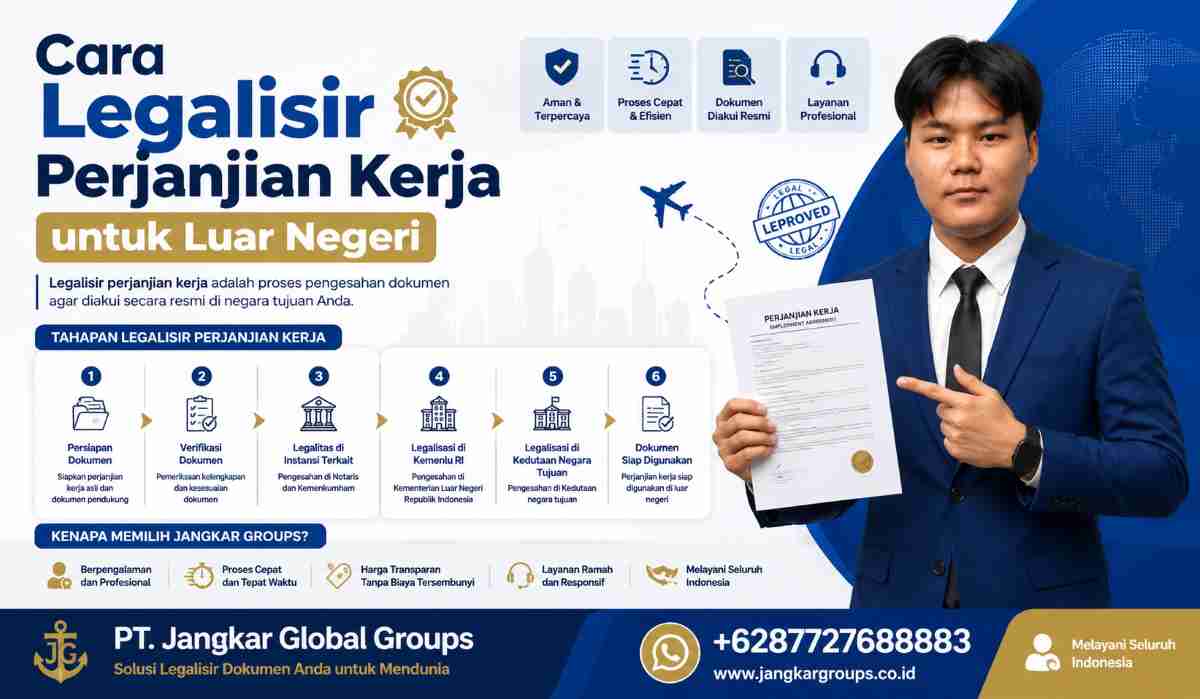 Cara Legalisir Perjanjian Kerja untuk Luar Negeri
