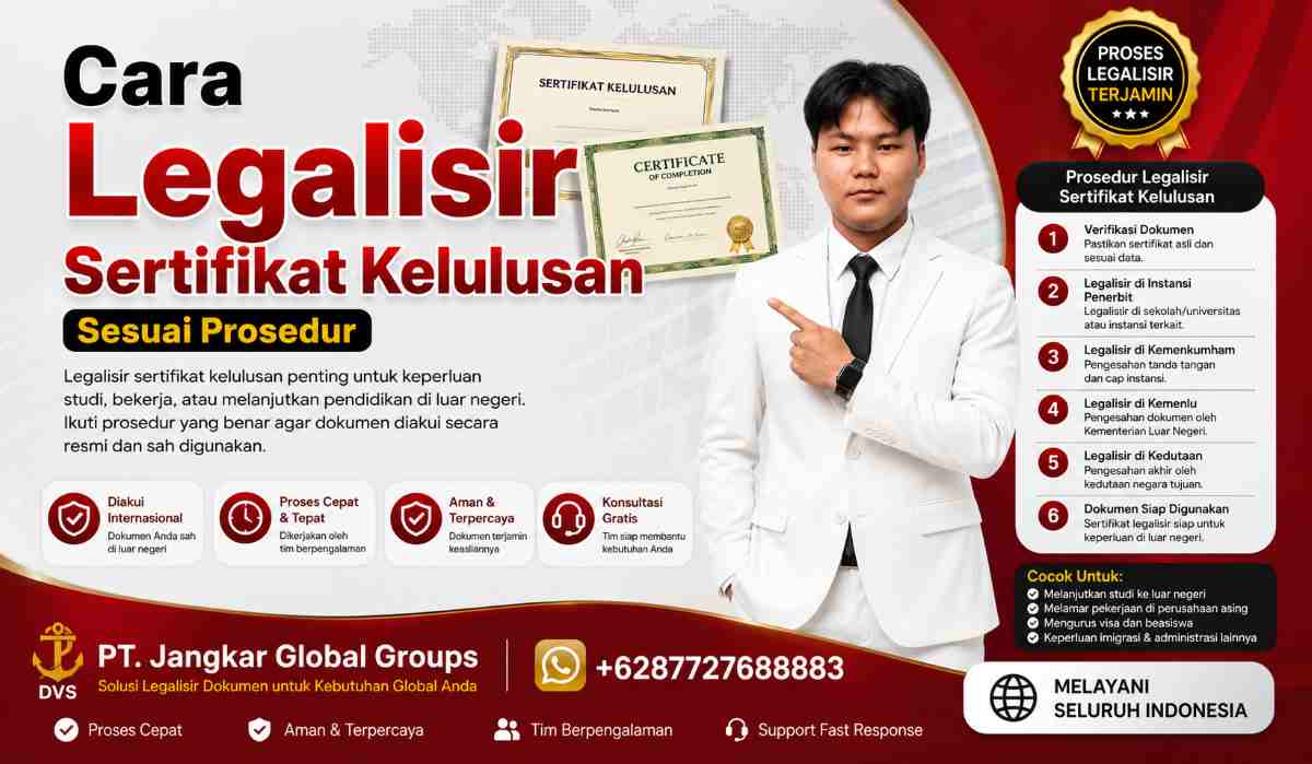 Cara Legalisir Sertifikat Kelulusan Sesuai Prosedur