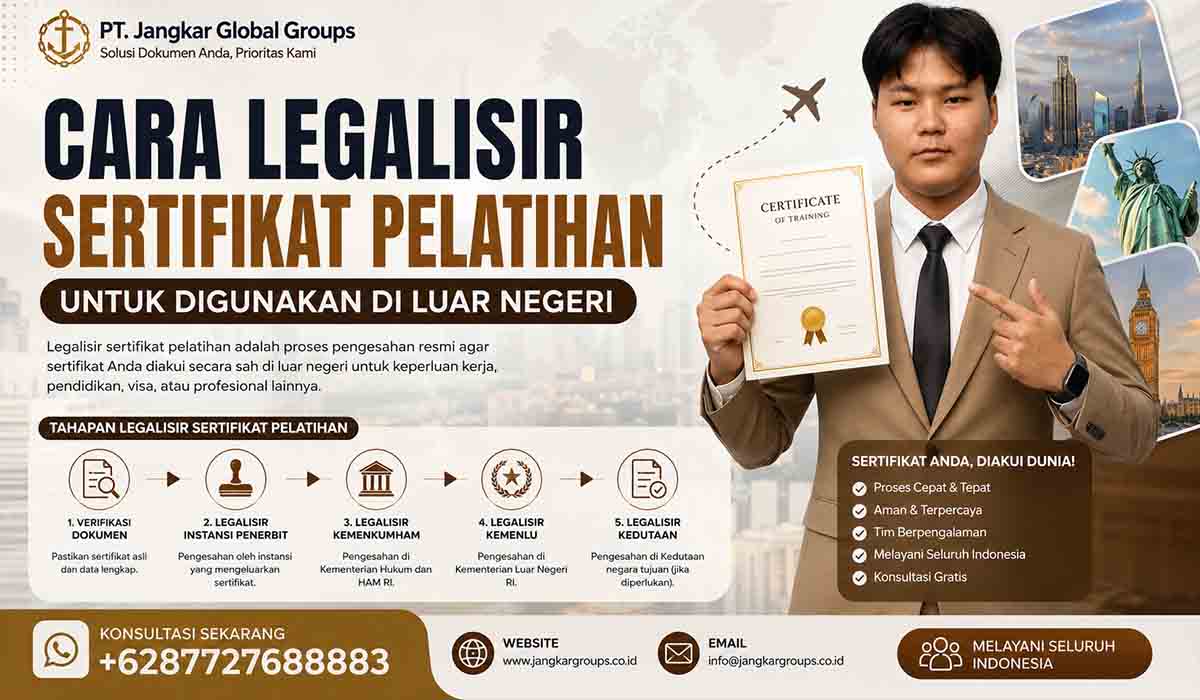 Cara Legalisir Sertifikat Pelatihan untuk Digunakan di Luar Negeri