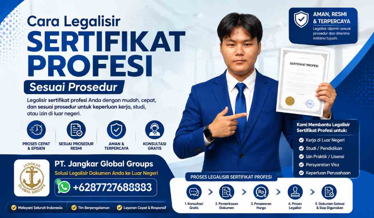 Cara Legalisir Sertifikat Profesi Sesuai Prosedur