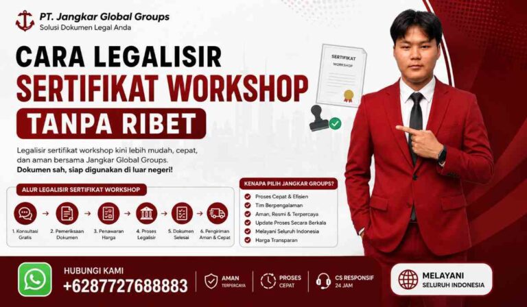 Cara Legalisir Sertifikat Workshop Tanpa Ribet