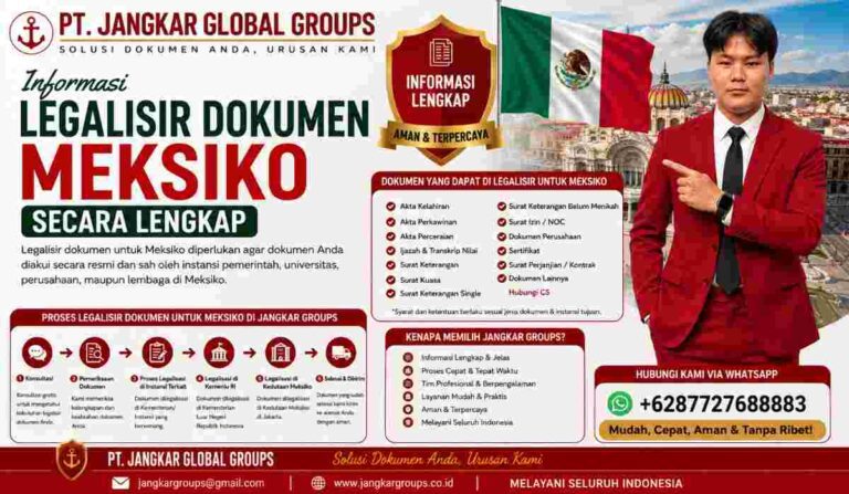 Informasi Legalisir Dokumen Meksiko Secara Lengkap