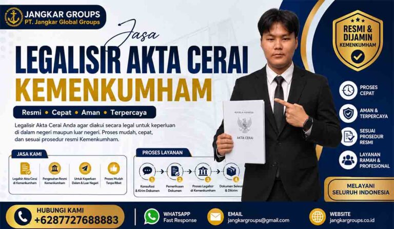 Jasa Legalisir Akta Cerai Kemenkumham Jangkar Groups