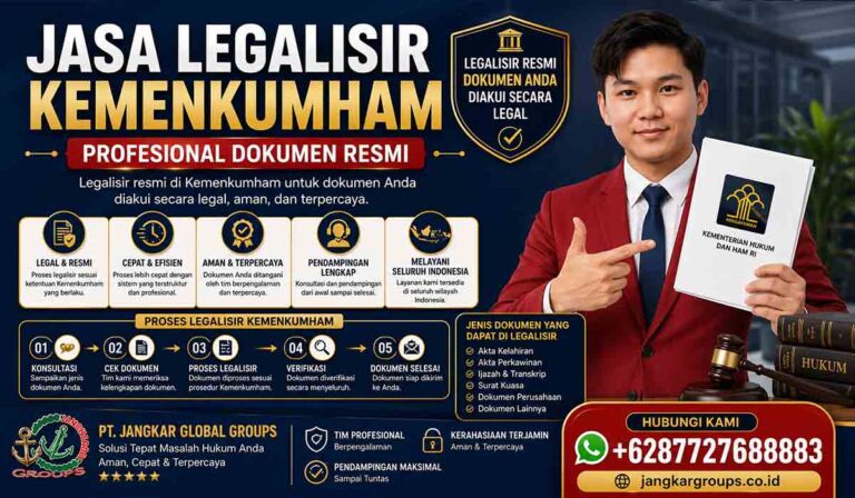 Jasa Legalisir Kemenkumham Profesional Dokumen Resmi