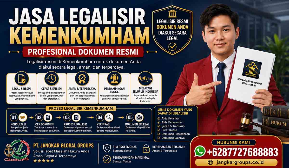 Jasa Legalisir Kemenkumham Profesional Dokumen Resmi