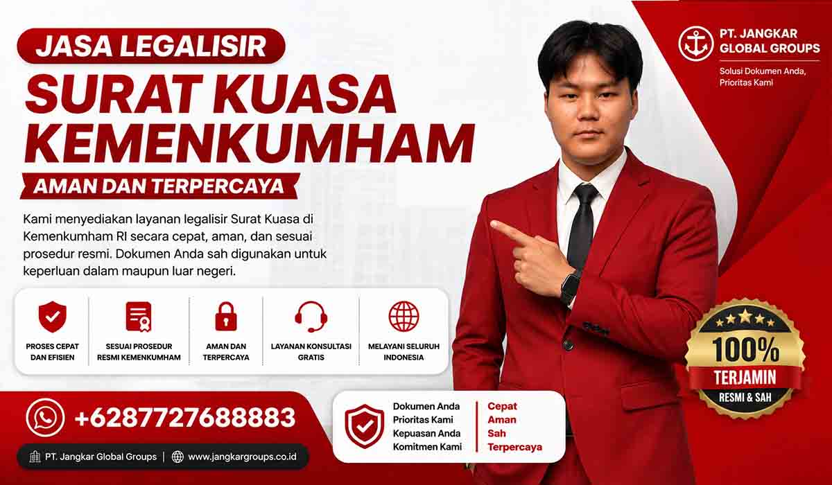 Jasa Legalisir Surat Kuasa Kemenkumham Aman dan Terpercaya