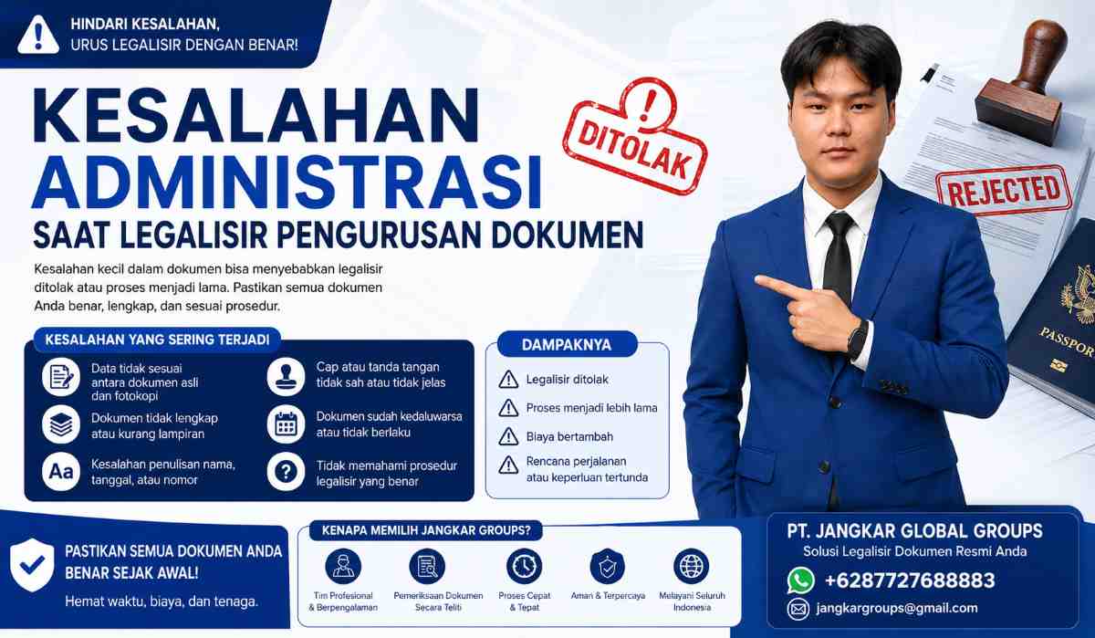 Kesalahan Administrasi Saat Legalisir Pengurusan Dokumen