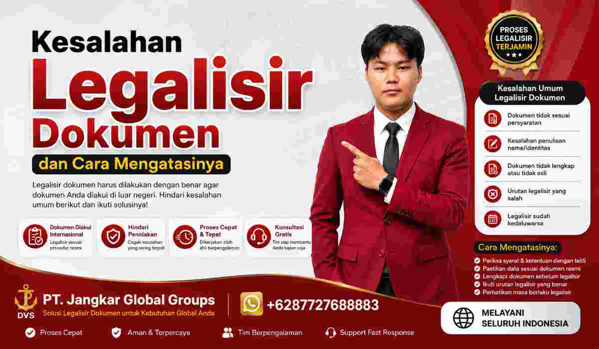 Kesalahan Legalisir Dokumen dan Cara Mengatasinya