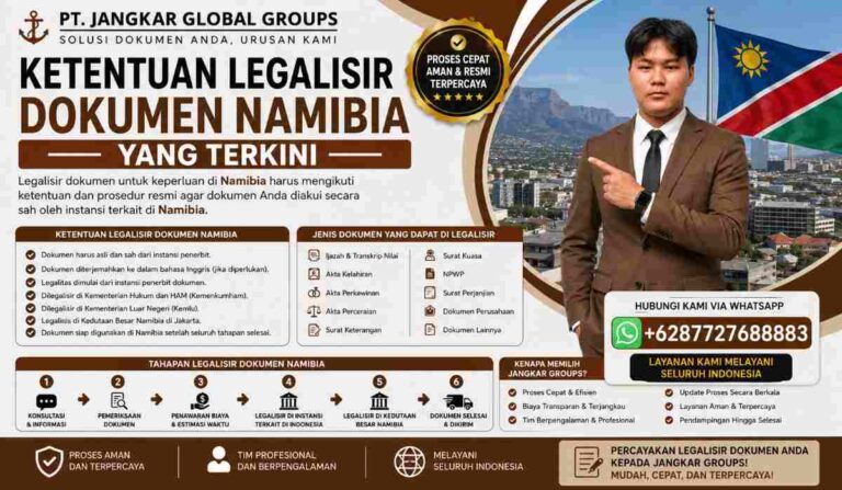 Ketentuan Legalisir Dokumen Namibia yang Terkini