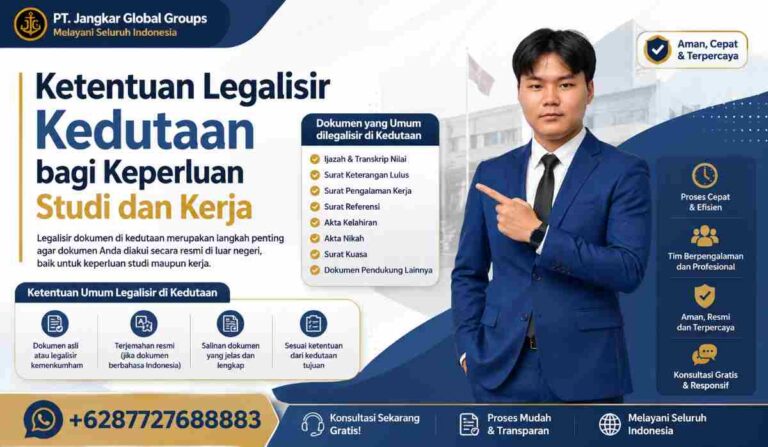 Ketentuan Legalisir Kedutaan bagi Keperluan Studi dan Kerja