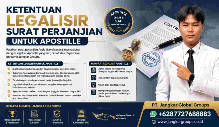 Ketentuan Legalisir Surat Perjanjian untuk Apostille