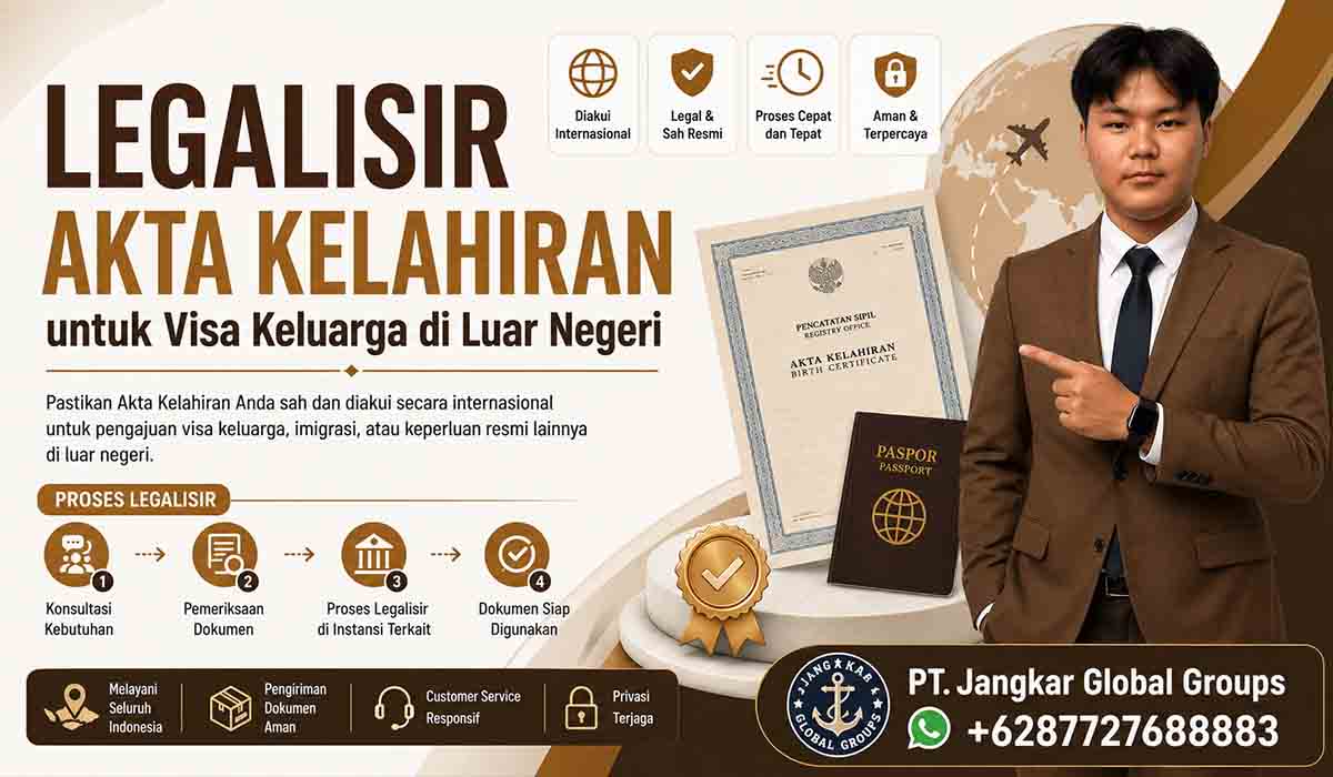 Legalisir Akta Kelahiran untuk Visa Keluarga di Luar Negeri