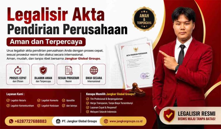 Legalisir Akta Pendirian Perusahaan Aman dan Terpercaya