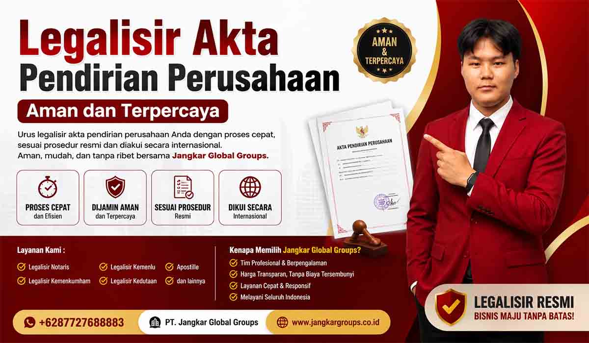 Legalisir Akta Pendirian Perusahaan Aman dan Terpercaya