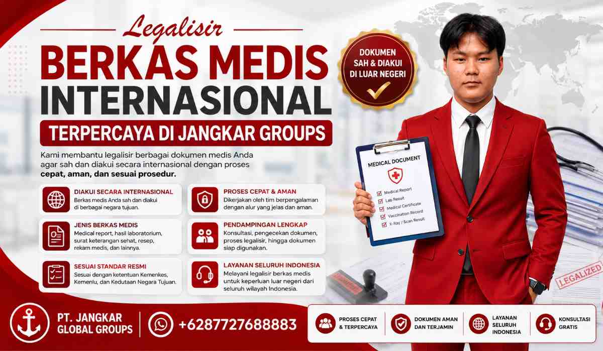 Legalisir Berkas Medis Internasional Terpercaya di Jangkar Groups