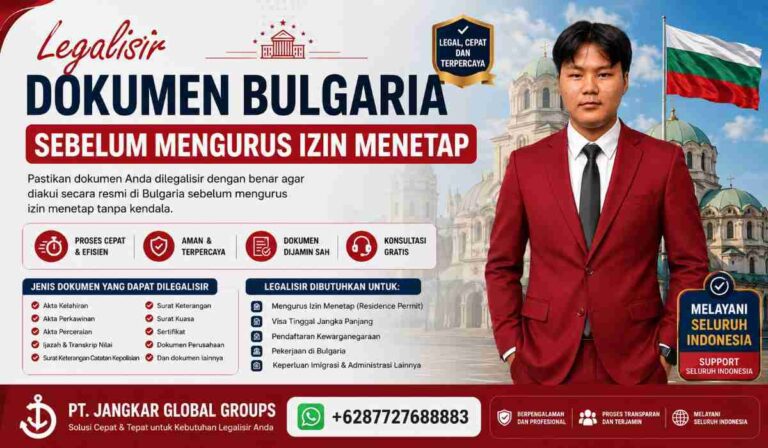 Legalisir Dokumen Bulgaria sebelum Mengurus Izin Menetap