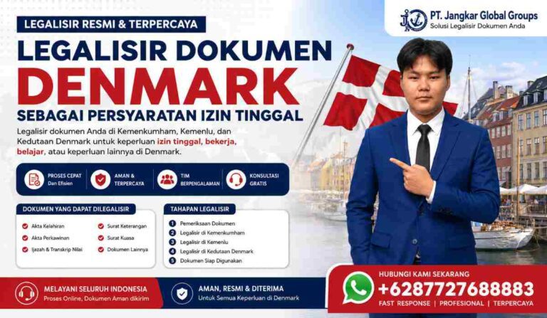 Legalisir Dokumen Denmark sebagai Persyaratan Izin Tinggal
