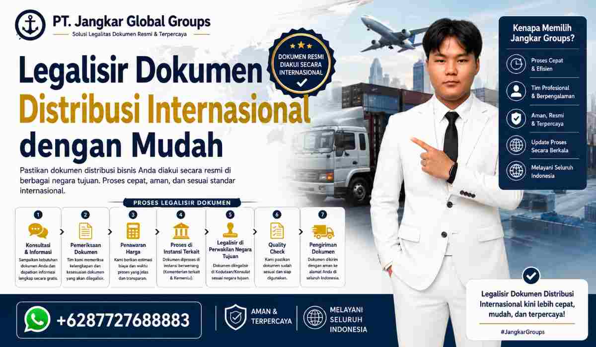 Legalisir Dokumen Distribusi Internasional dengan Mudah