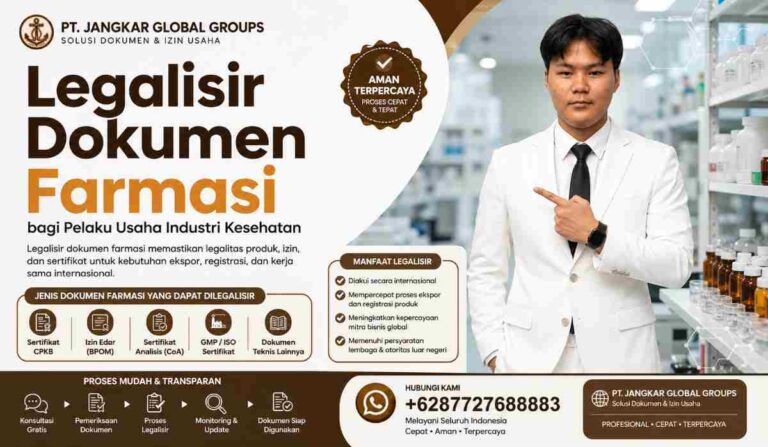 Legalisir Dokumen Farmasi bagi Pelaku Usaha Industri Kesehatan