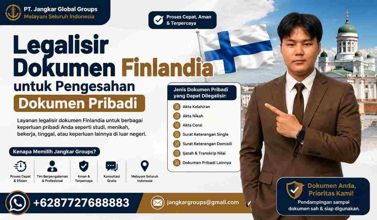 Legalisir Dokumen Finlandia untuk Pengesahan Dokumen Pribadi
