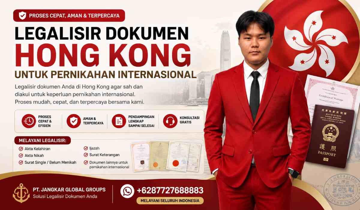 Legalisir Dokumen Hong Kong untuk Pernikahan Internasional