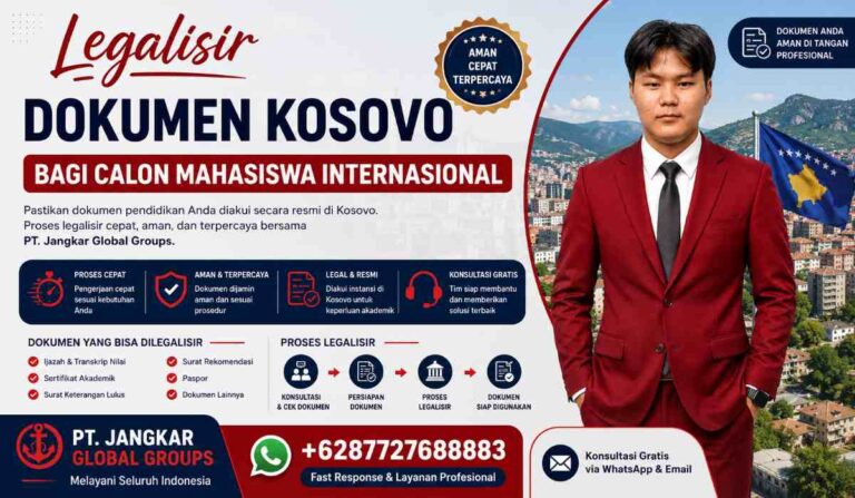 Legalisir Dokumen Kosovo bagi Calon Mahasiswa Internasional