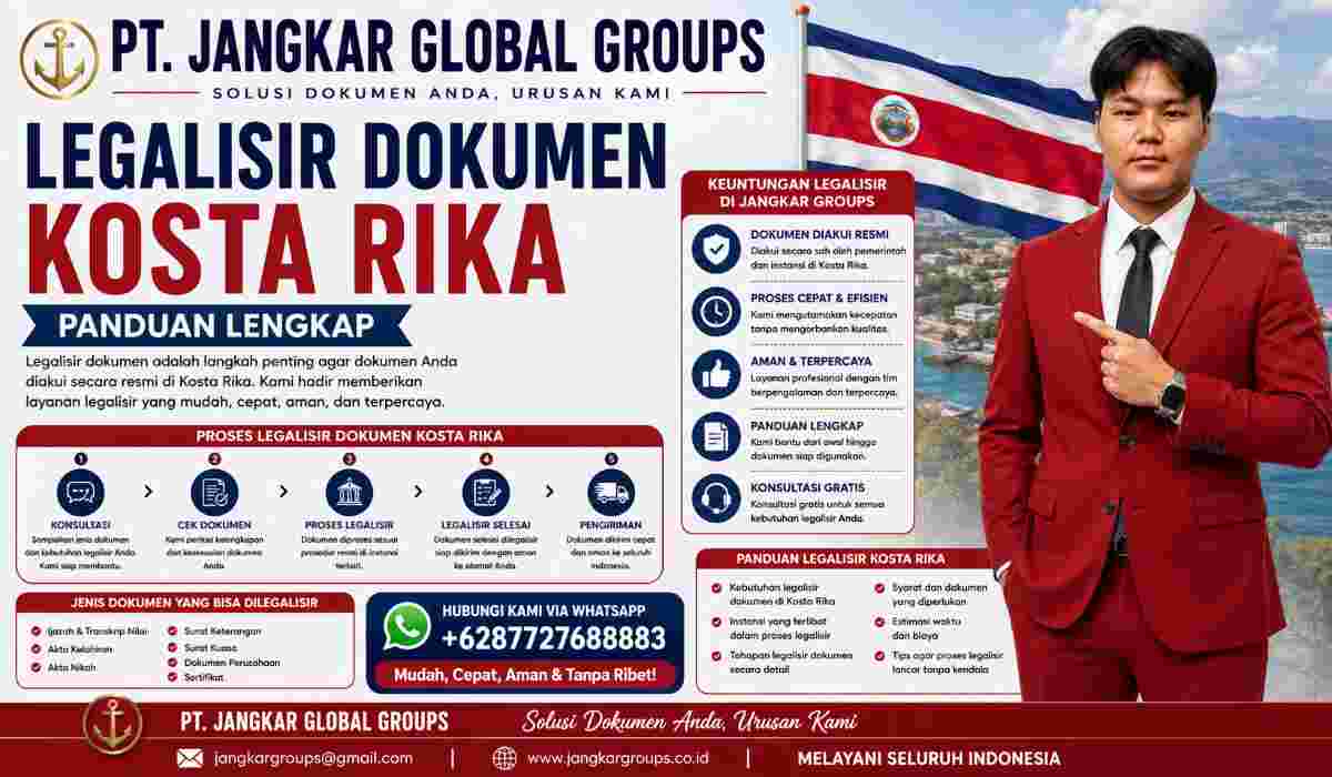 Legalisir Dokumen Kosta Rika Panduan Lengkap