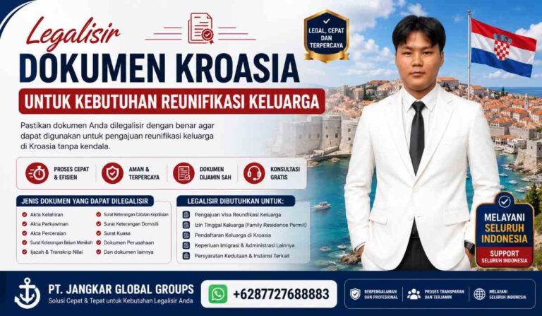 Legalisir Dokumen Kroasia untuk Kebutuhan Reunifikasi Keluarga