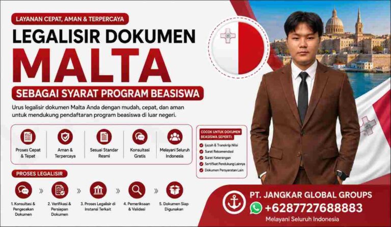 Legalisir Dokumen Malta sebagai Syarat Program Beasiswa
