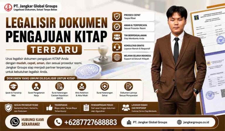 Legalisir Dokumen Pengajuan KITAP Terbaru