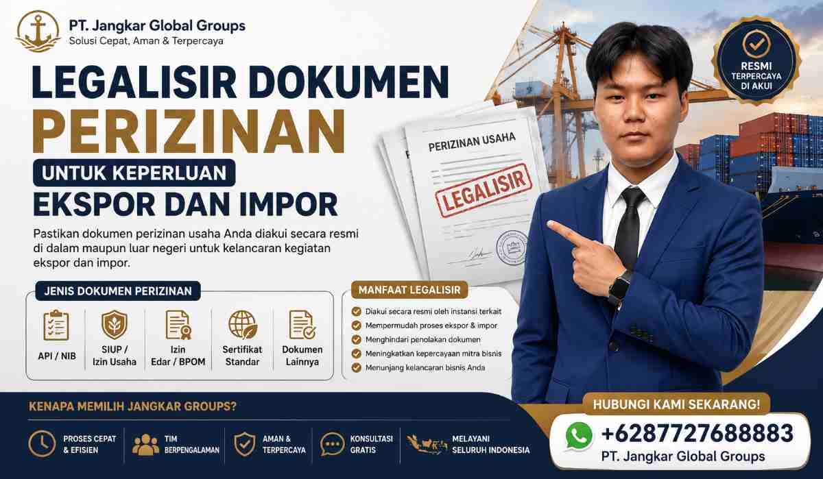 Legalisir Dokumen Perizinan untuk Keperluan Ekspor dan Impor