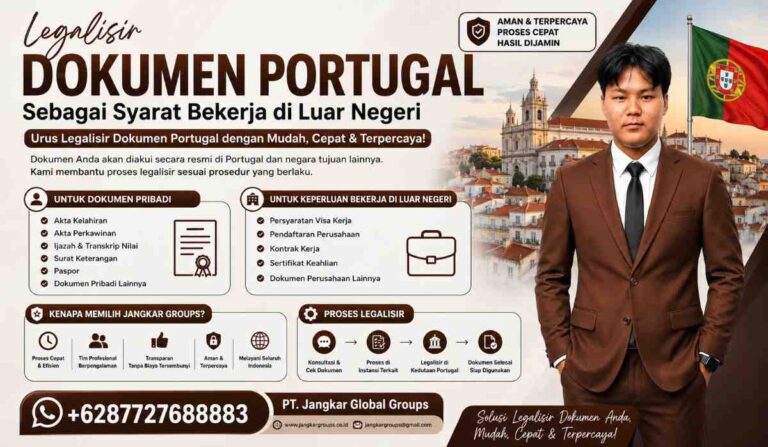 Legalisir Dokumen Portugal Sebagai Syarat Bekerja di Luar Negeri