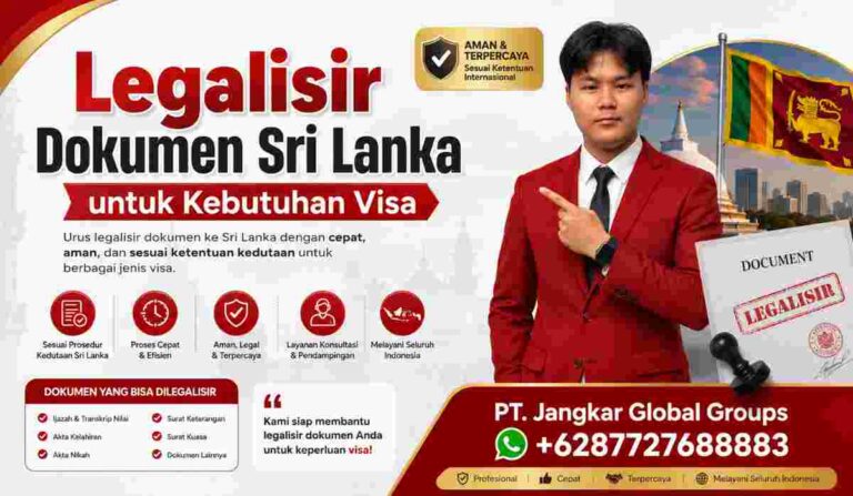 Legalisir Dokumen Sri Lanka untuk Kebutuhan Visa