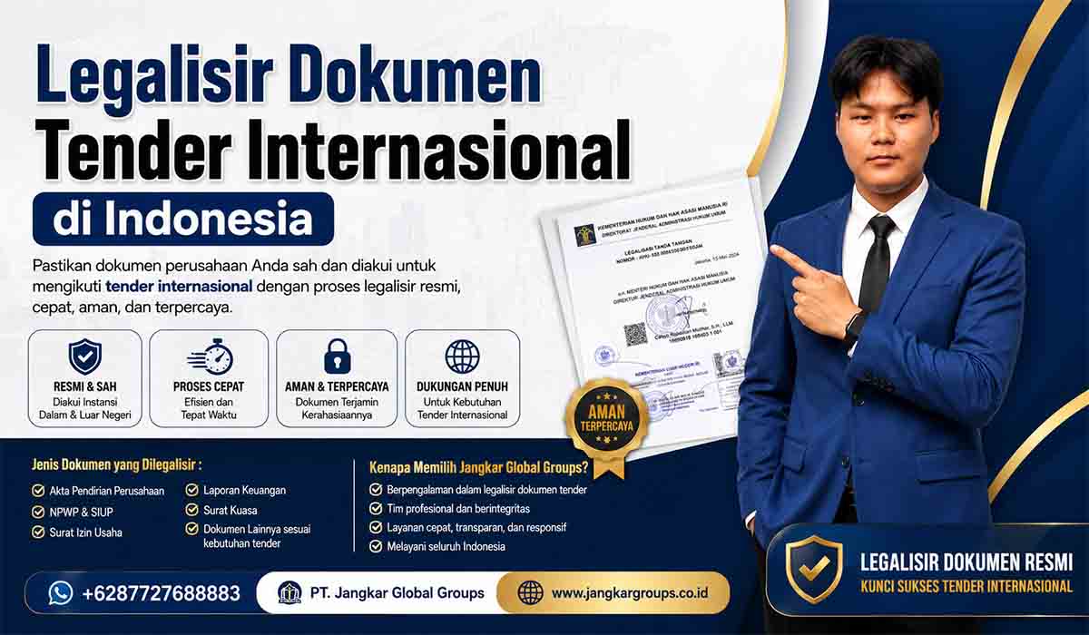 Legalisir Dokumen Tender Internasional di Indonesia