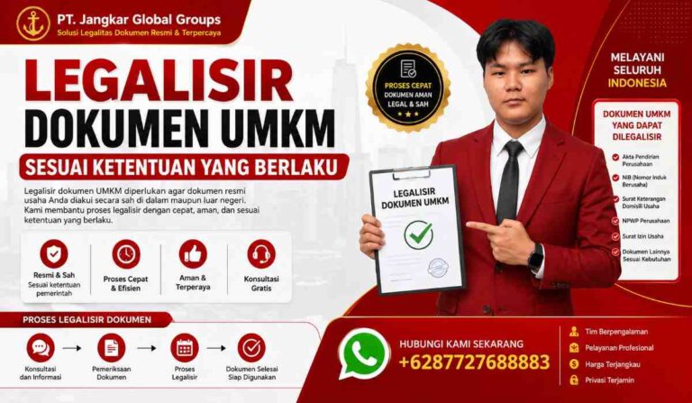 Legalisir Dokumen UMKM Sesuai Ketentuan yang Berlaku