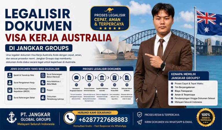 Legalisir Dokumen Visa Kerja Australia di Jangkar Groups