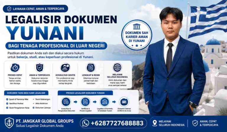 Legalisir Dokumen Yunani bagi Tenaga Profesional di Luar Negeri